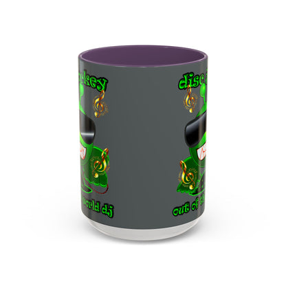 disc jockey - Accent Mug (dark grey)