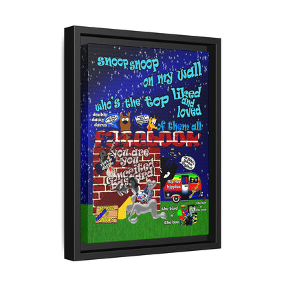 snoops - framed canvas art