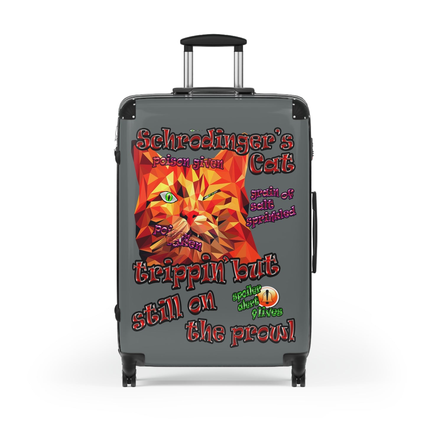 schrodinger's cat - Suitcase (dark grey)