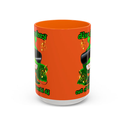 disc jockey - Accent Mug (orange)