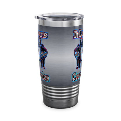 em cee squared - Ringneck Tumbler, 20oz (brushed nickel)