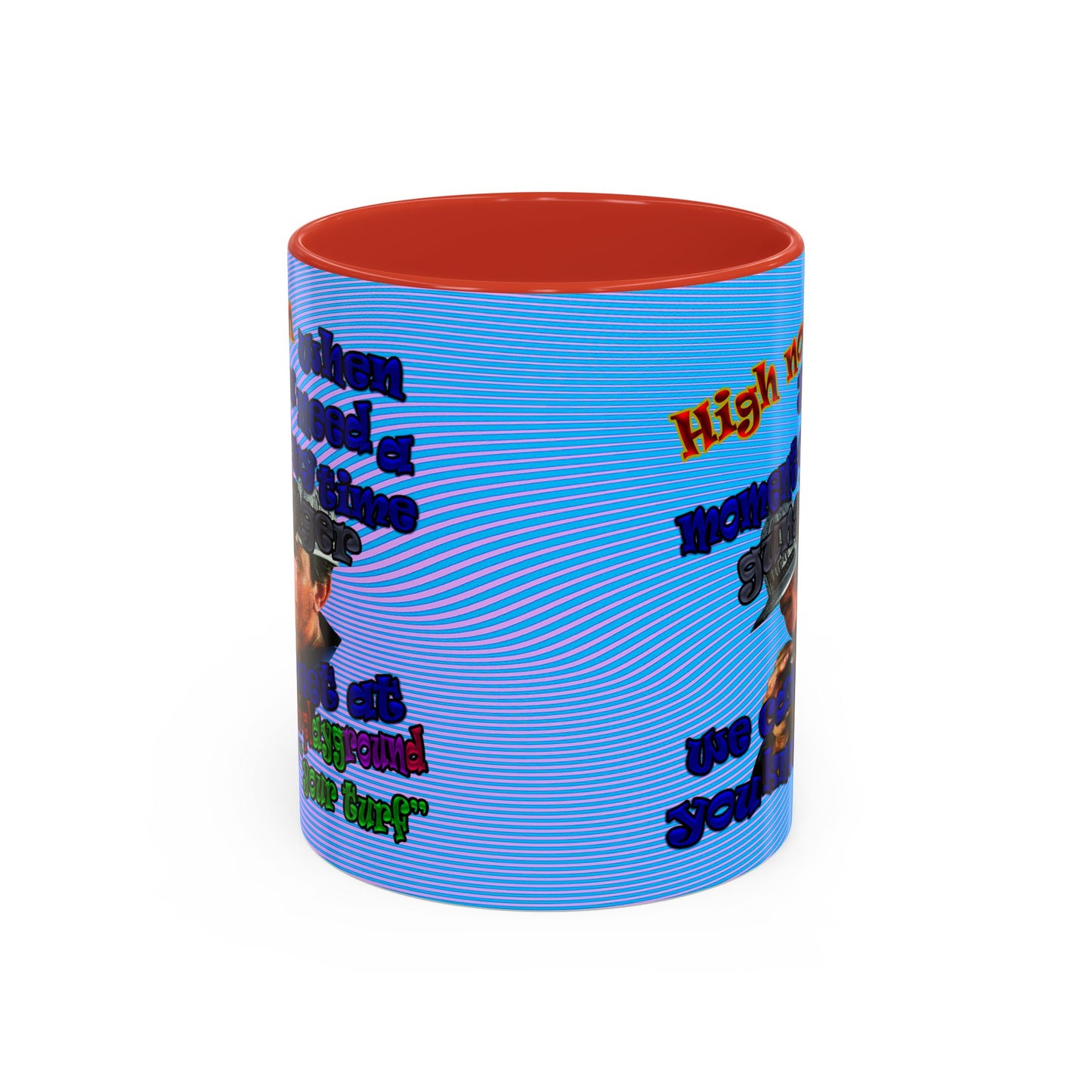 high noon - Accent Mug (light blue-purple wave)