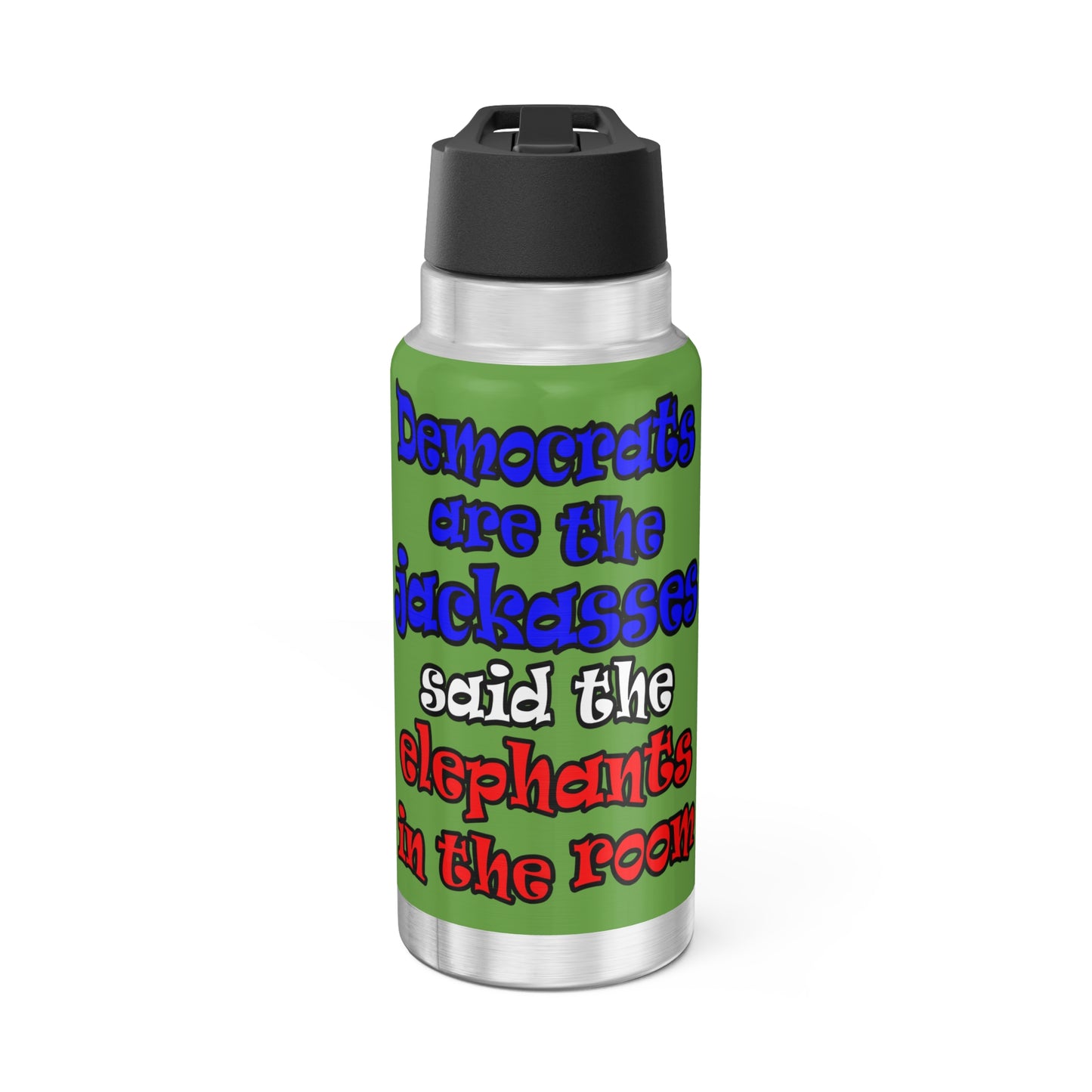 donkeys and elephants - Gator Tumbler, 32oz (green)