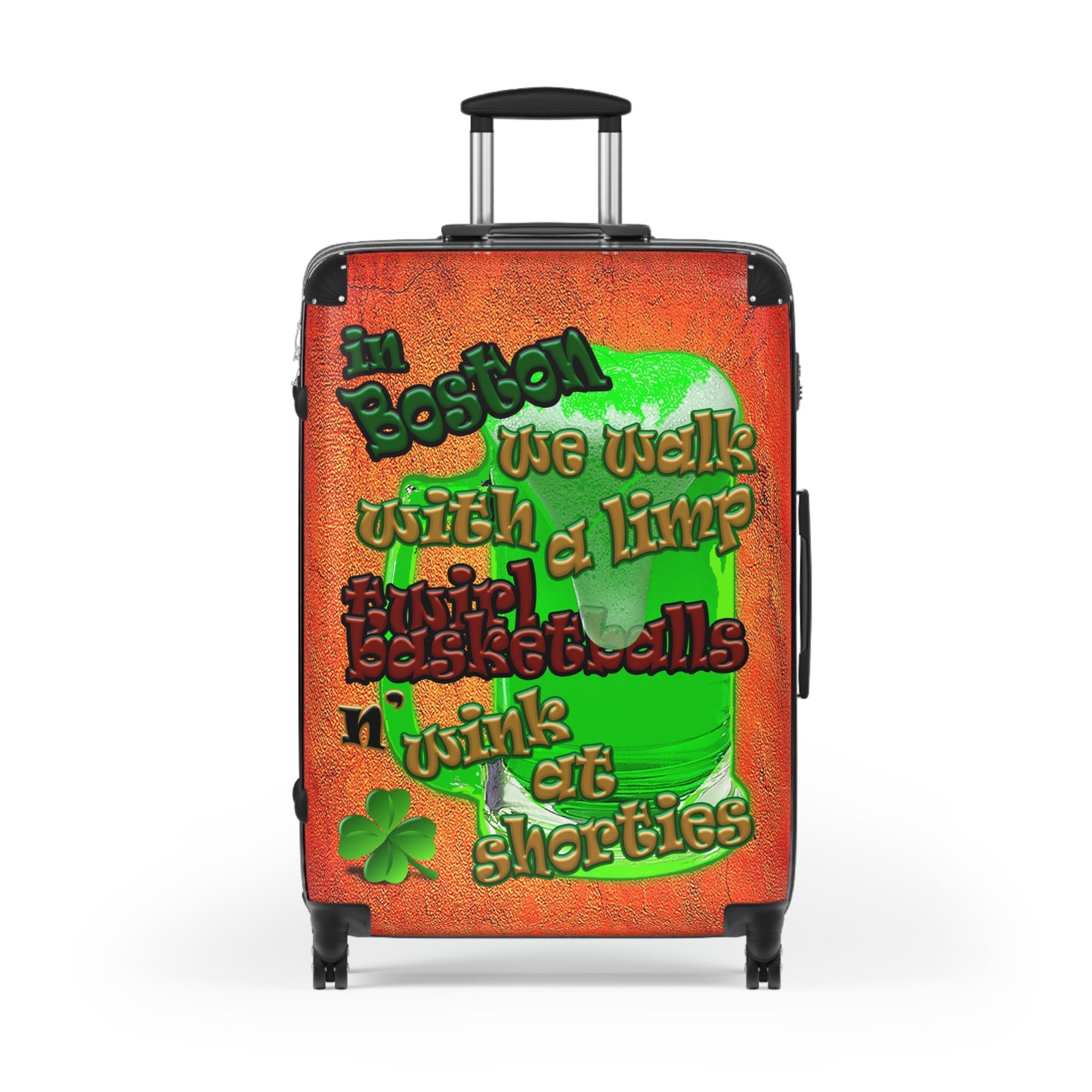 celtics logo - Suitcase (burnt orange)