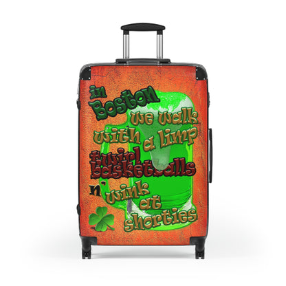 celtics logo - Suitcase (burnt orange)