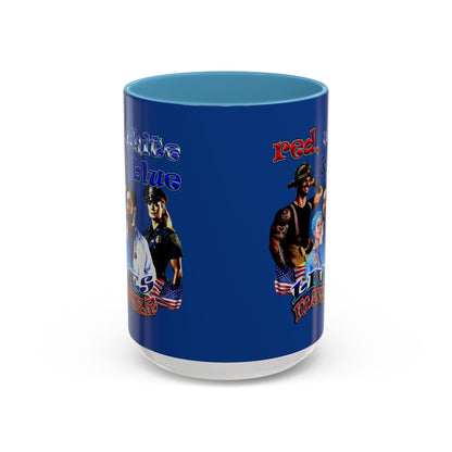 rw&b lives matter - Accent Mug (dark blue)