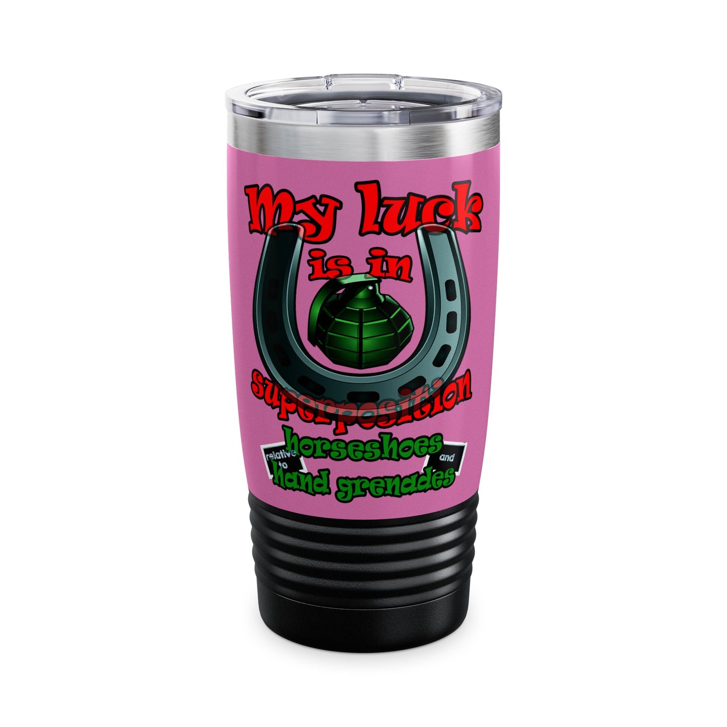my luck - Ringneck Tumbler, 20oz (light pink)
