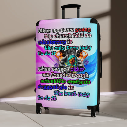 doggystyle - Suitcase (light blue-pink wave)