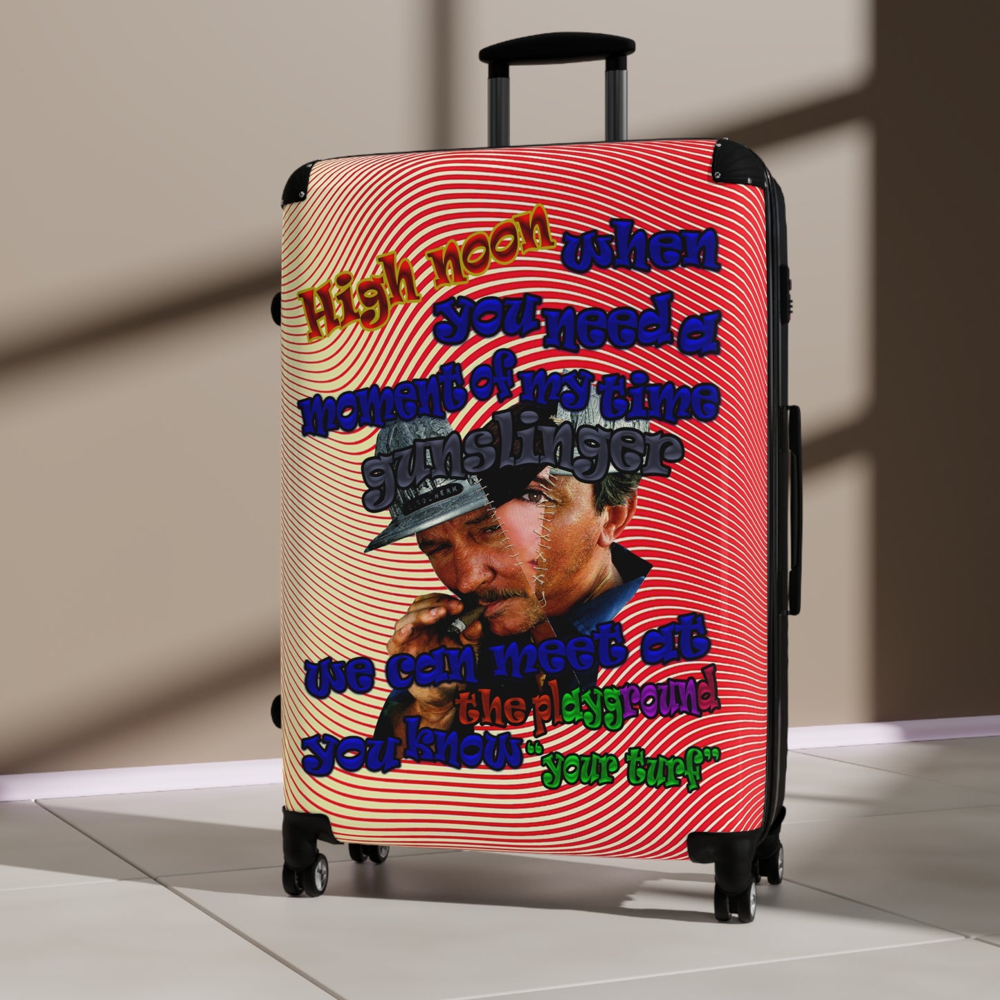 high noon - Suitcase (yellow-orange wave)