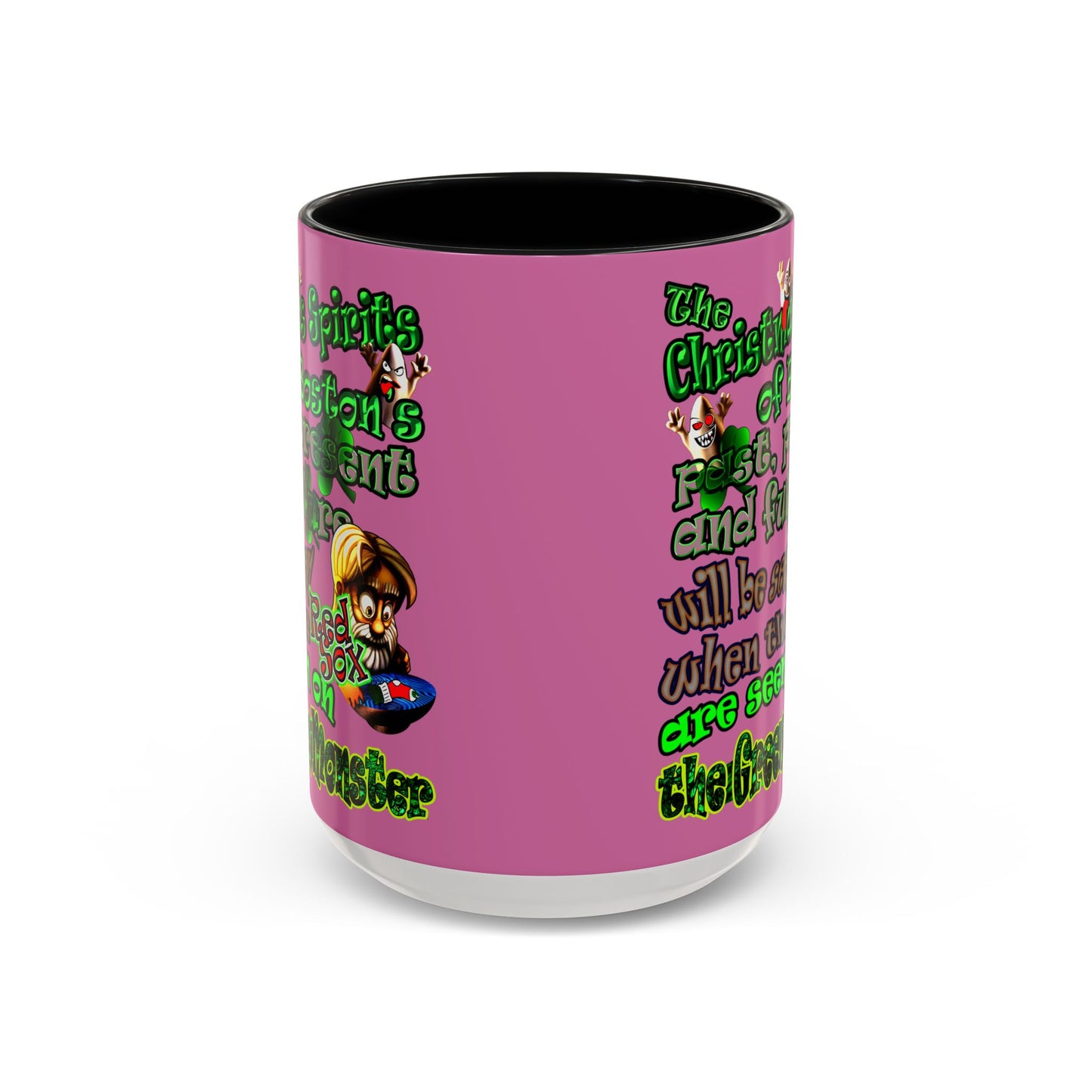 christmas spirits of boston - Accent Mug (light pink)