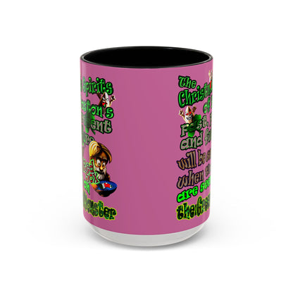 christmas spirits of boston - Accent Mug (light pink)