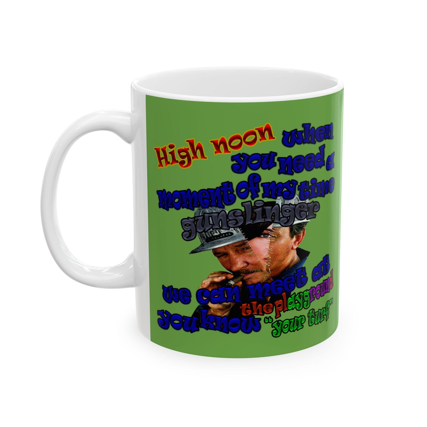 high noon - White Mug (green)