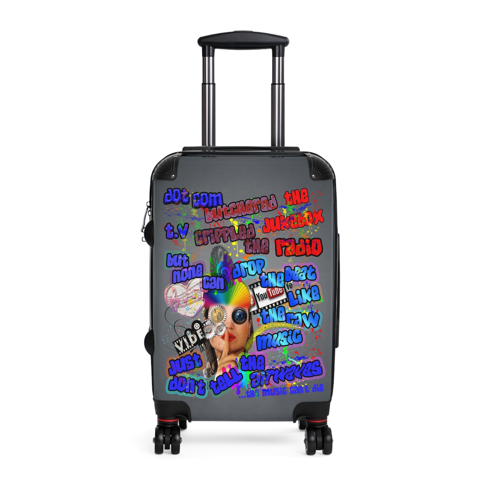drop the beat - Suitcase (grey-light grey)