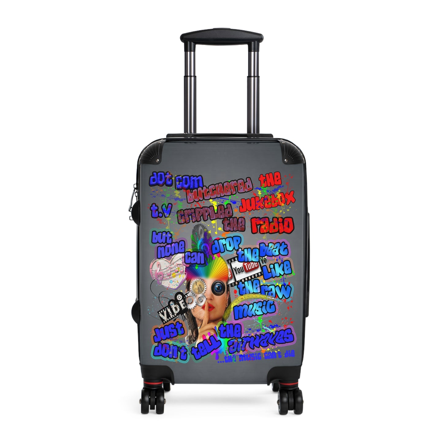 drop the beat - Suitcase (grey-light grey)