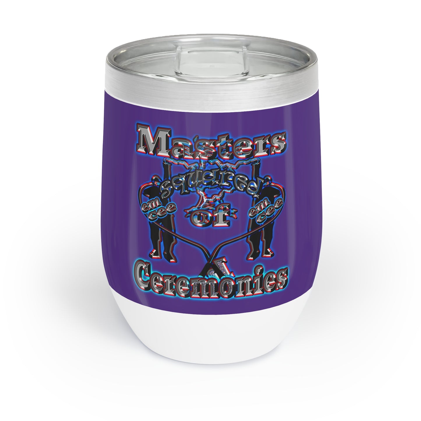 em cee squared - Chill Wine Tumbler (purple)