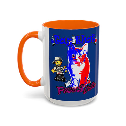 tag that - Accent Mug (dark blue)
