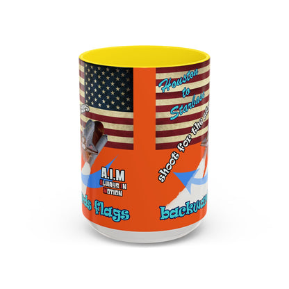 shoot for the stars - Accent Mug (orange)