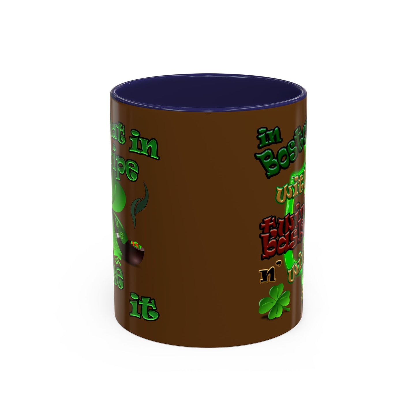 celtics logo - Accent Mug (brown)