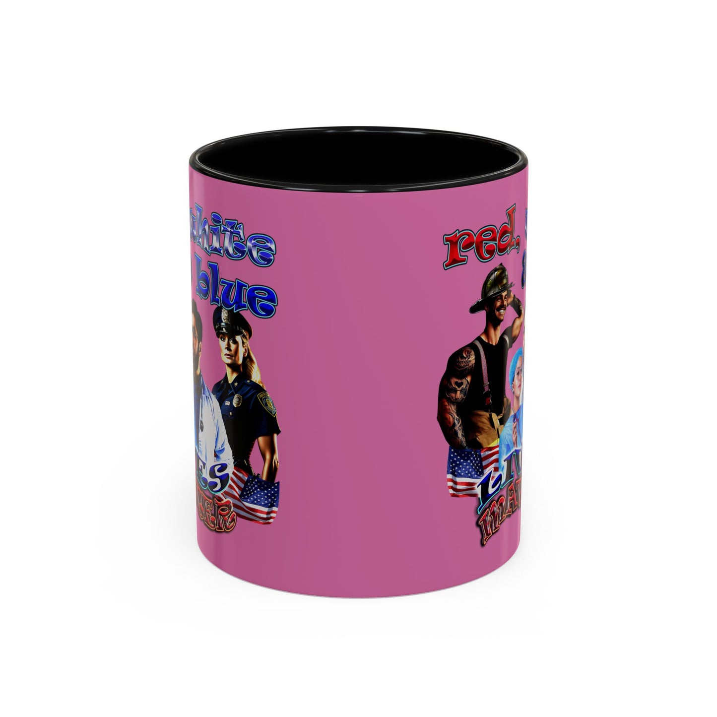 rw&b lives matter - Accent Mug (light pink)