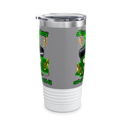 disc jockey - Ringneck Tumbler, 20oz (grey)