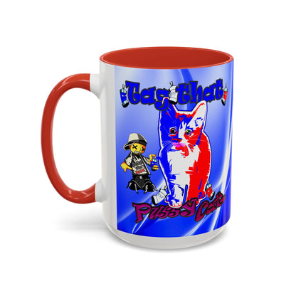 tag that - Accent Mug (blue-white wave)