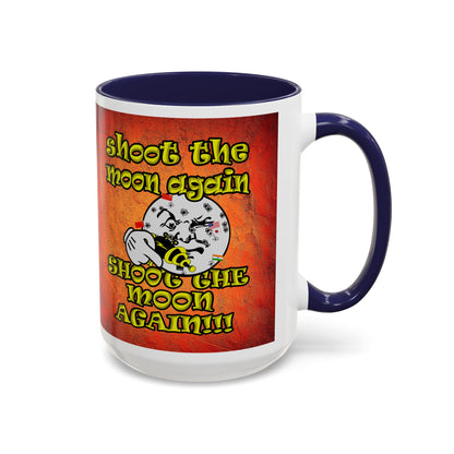 shoot the moon again - Accent Mug (burnt orange)