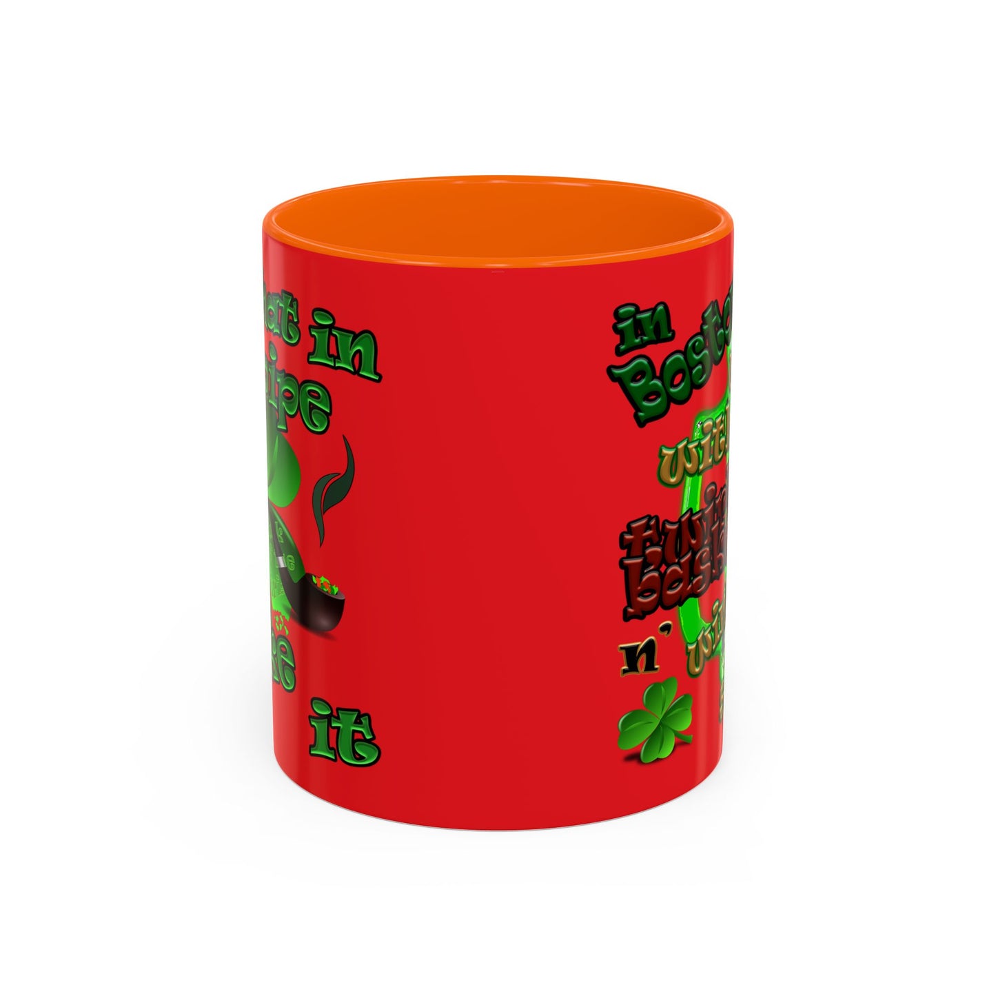 celtics logo - Accent Mug (red)