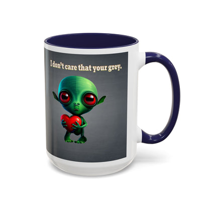 I don't care that your grey - Accent Mug (grey-light grey)