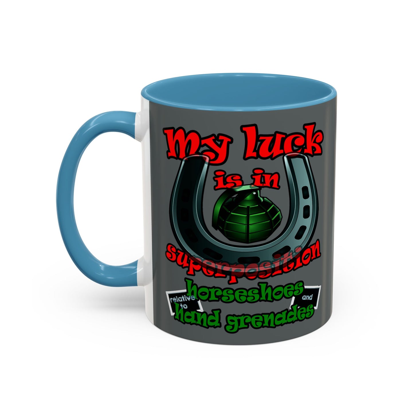 my luck - Accent Mug (dark grey)
