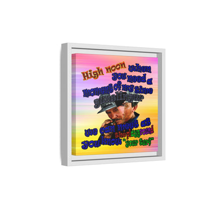 high noon - framed canvas art (color blur)