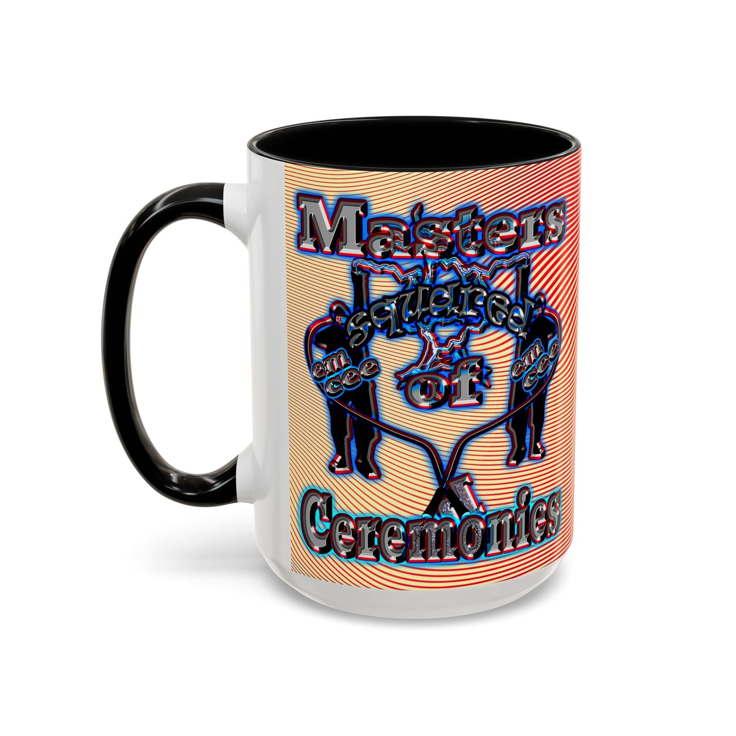 em cee squared - Accent Mug (yellow-orange wave)
