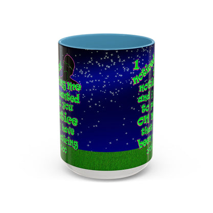 noticed you noticing - Accent Mug ('snoops' background)