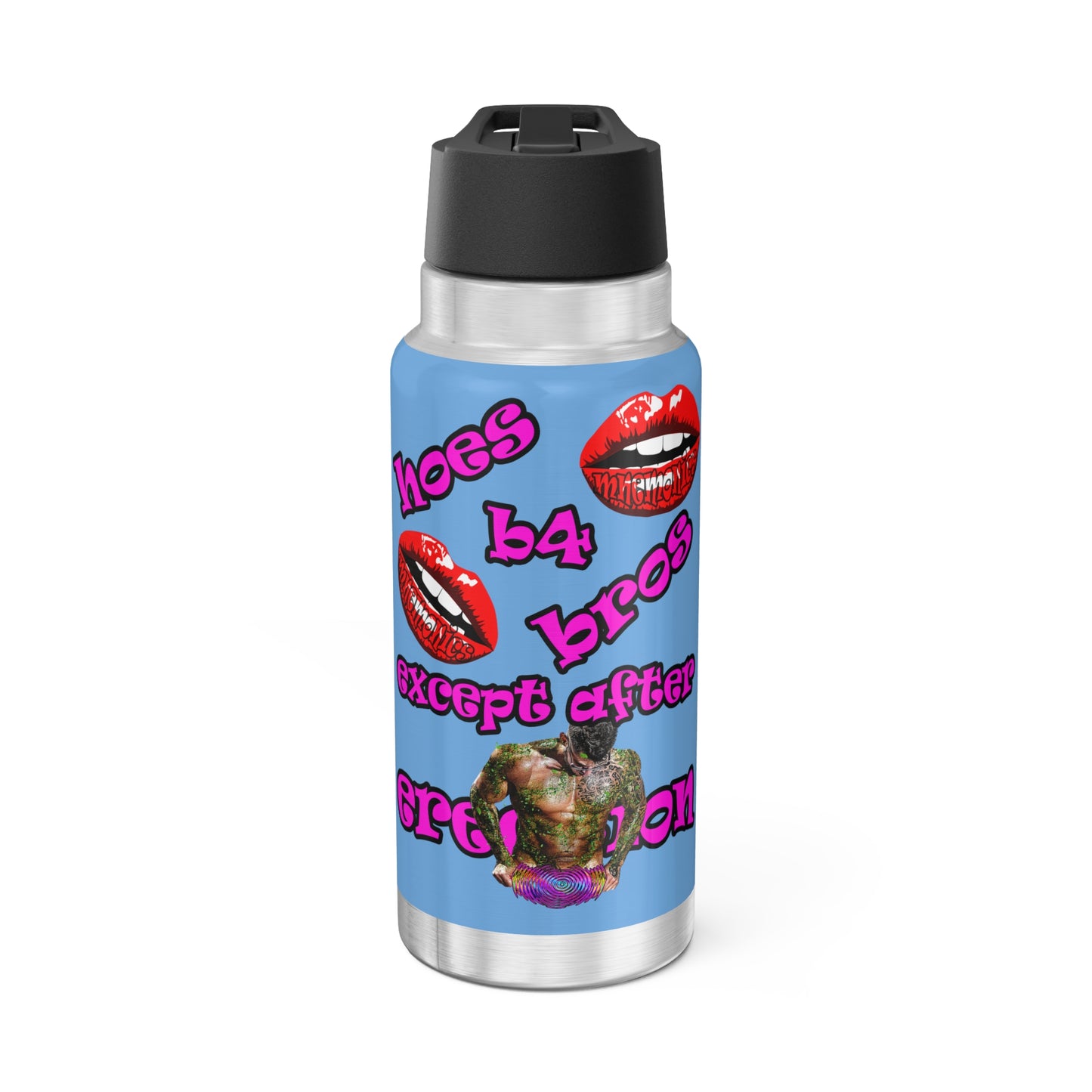 hoes b4 bros - Gator Tumbler, 32oz (light blue)