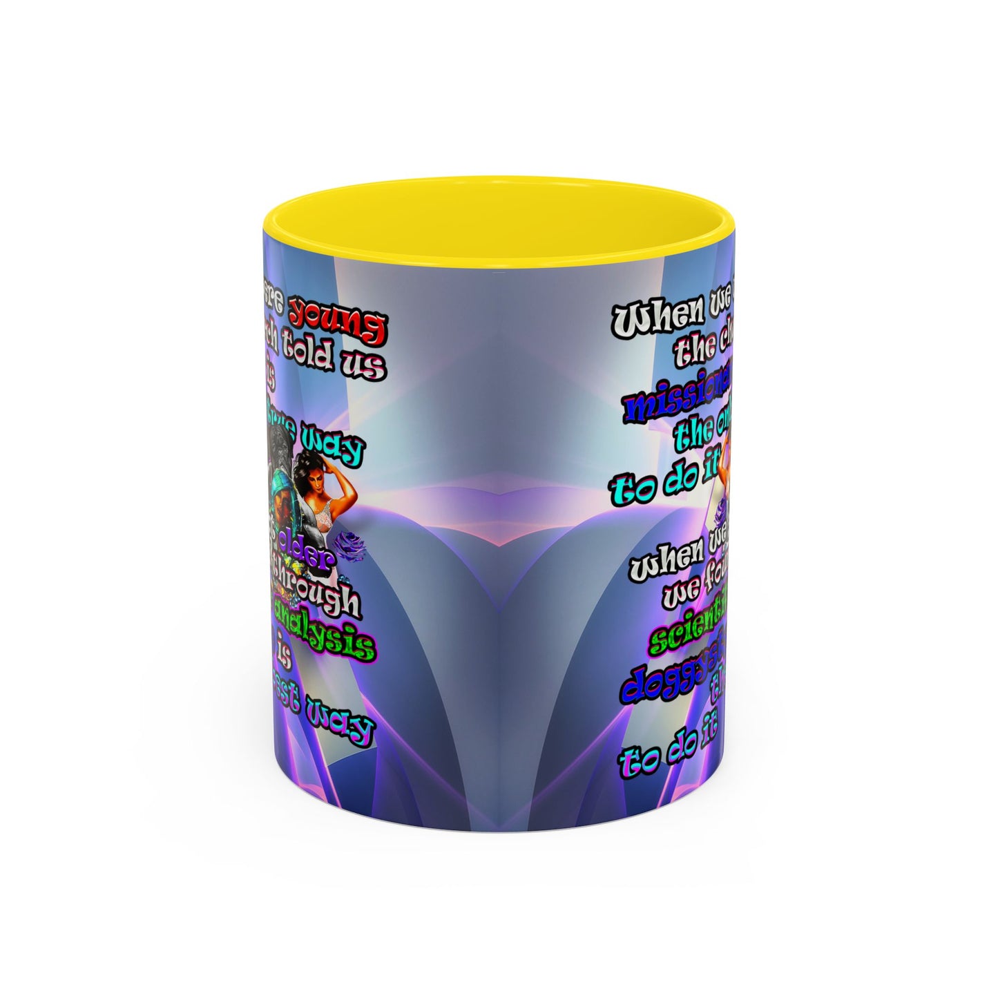 doggystyle - Accent Mug (grey-pink wave)