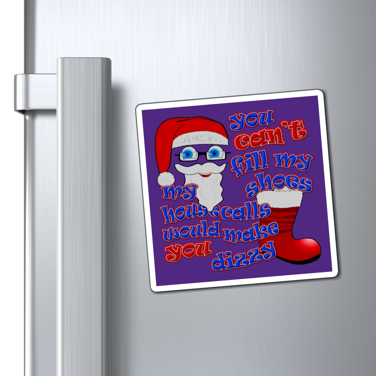 santa's shoes - Magnets - (purple)