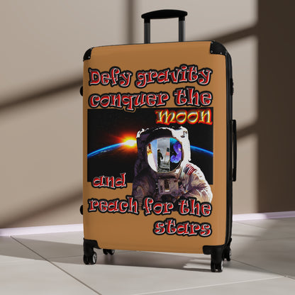 defy conquer reach - Suitcase (light brown)