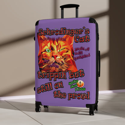 schrodinger's cat - Suitcase (light purple)
