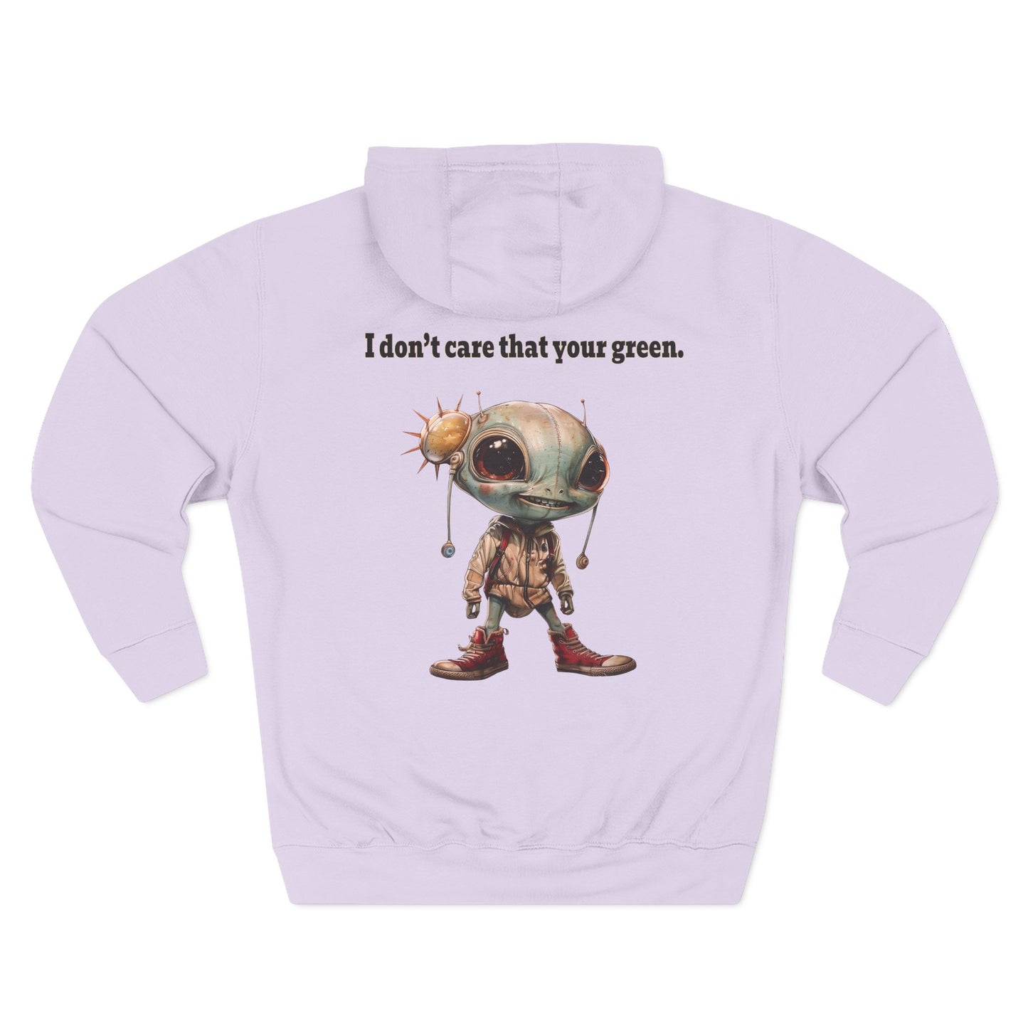 I don't care that your grey - Three-Panel Fleece Hoodie