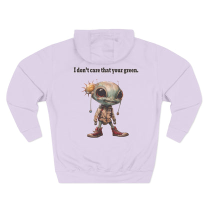 I don't care that your grey - Three-Panel Fleece Hoodie