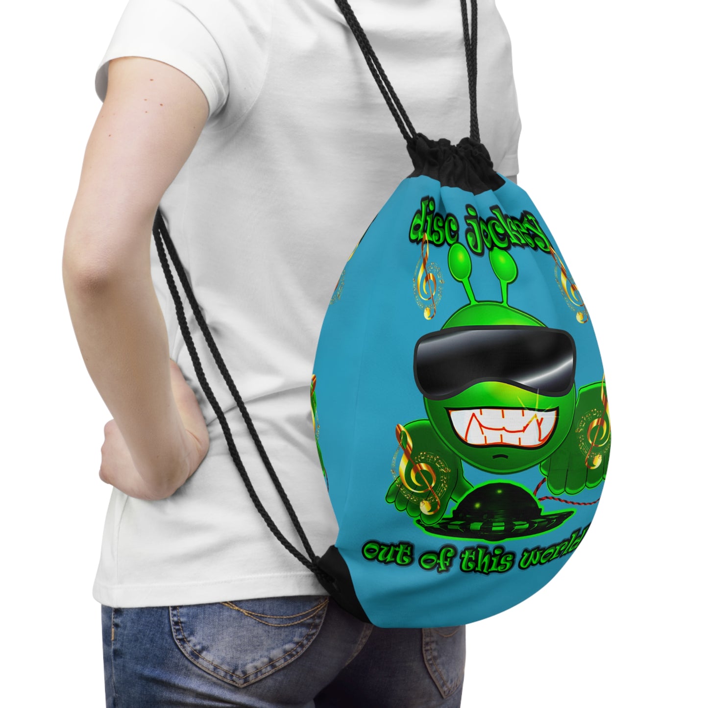 disc jockey - Drawstring Bag (turquoise)