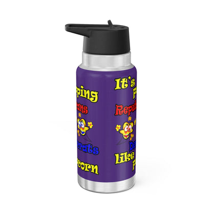 popping like popcorn - Gator Tumbler, 32oz (purple)