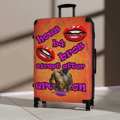 hoes b4 bros - Suitcase (burnt orange)