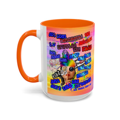 drop the beat - Accent Mug (color blur)