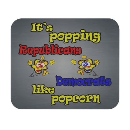 popping like popcorn - Mouse Pad (Rectangle) (grey-light grey)