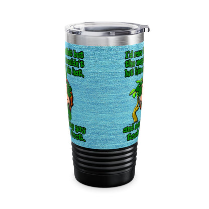 turtle race - Ringneck Tumbler, 20oz (faded blue)