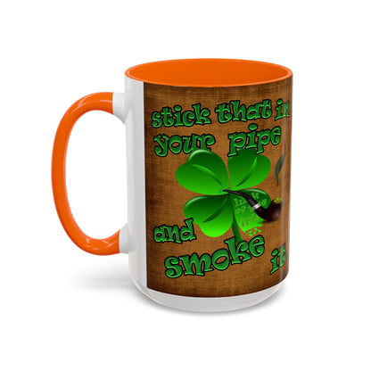 celtics logo - Accent Mug (brown papyrus)