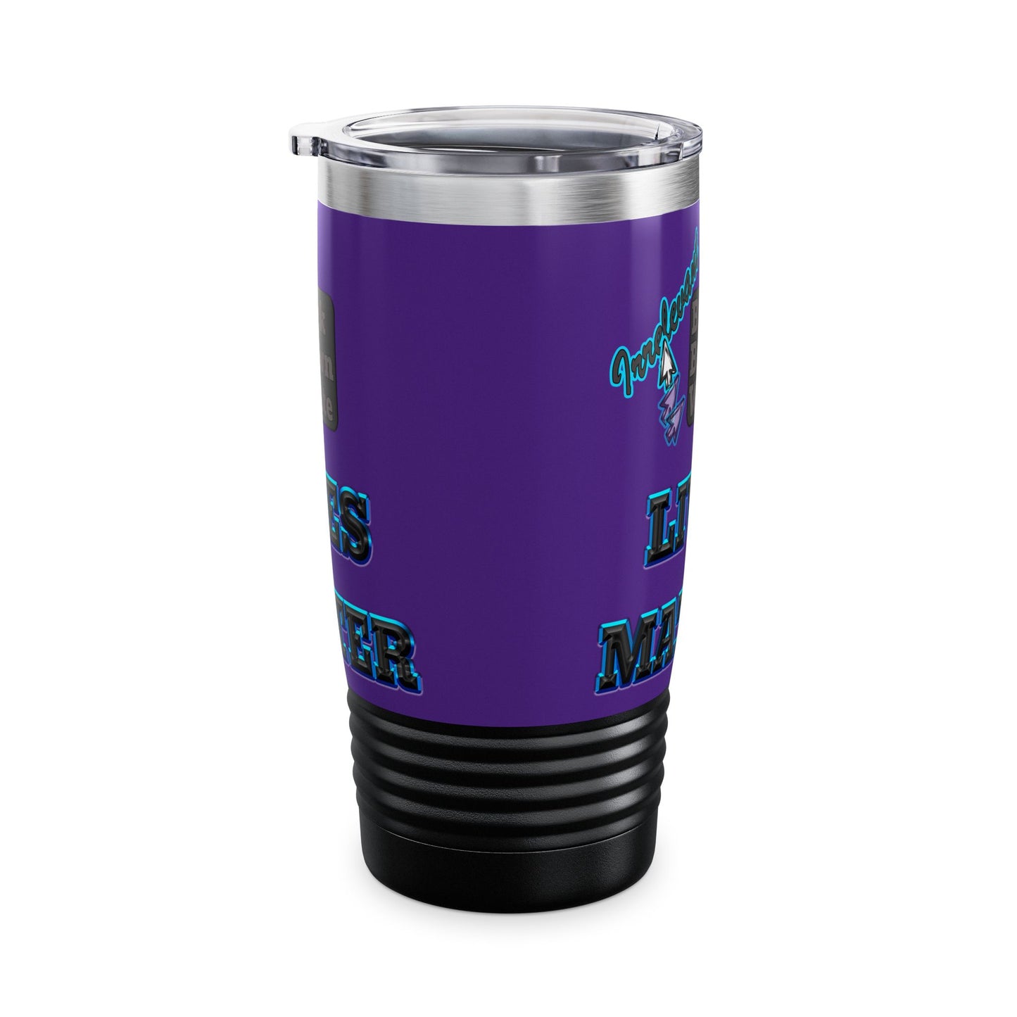 irrelevant - Ringneck Tumbler, 20oz (purple)
