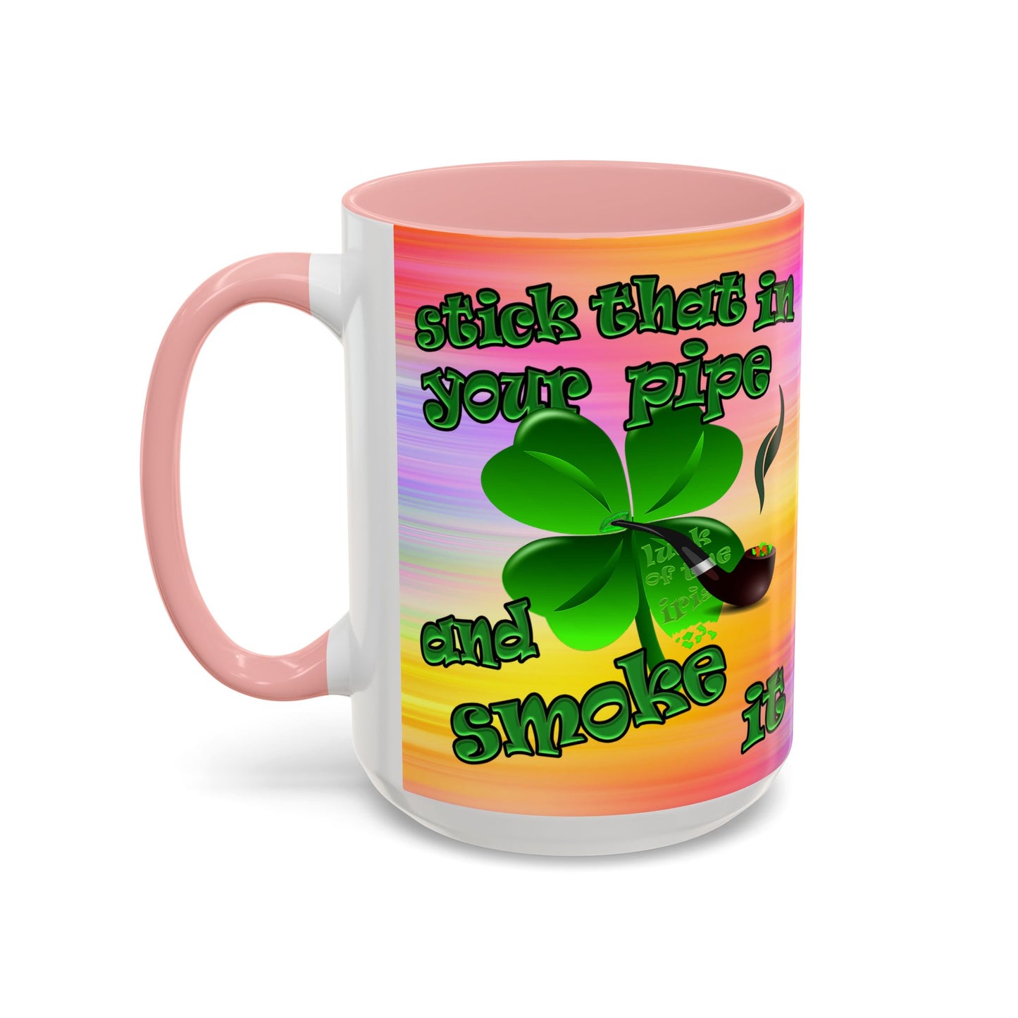 celtics logo - Accent Mug (color blur)