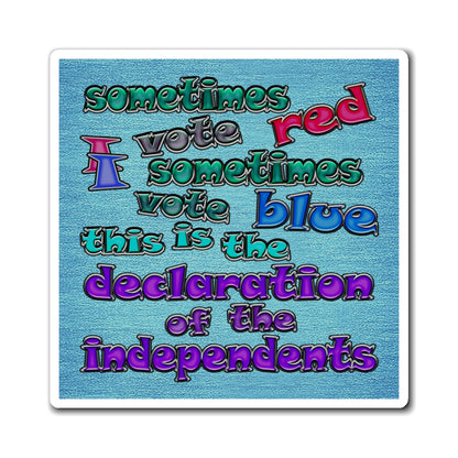 declaration of the independents - Magnets - (faded blue)