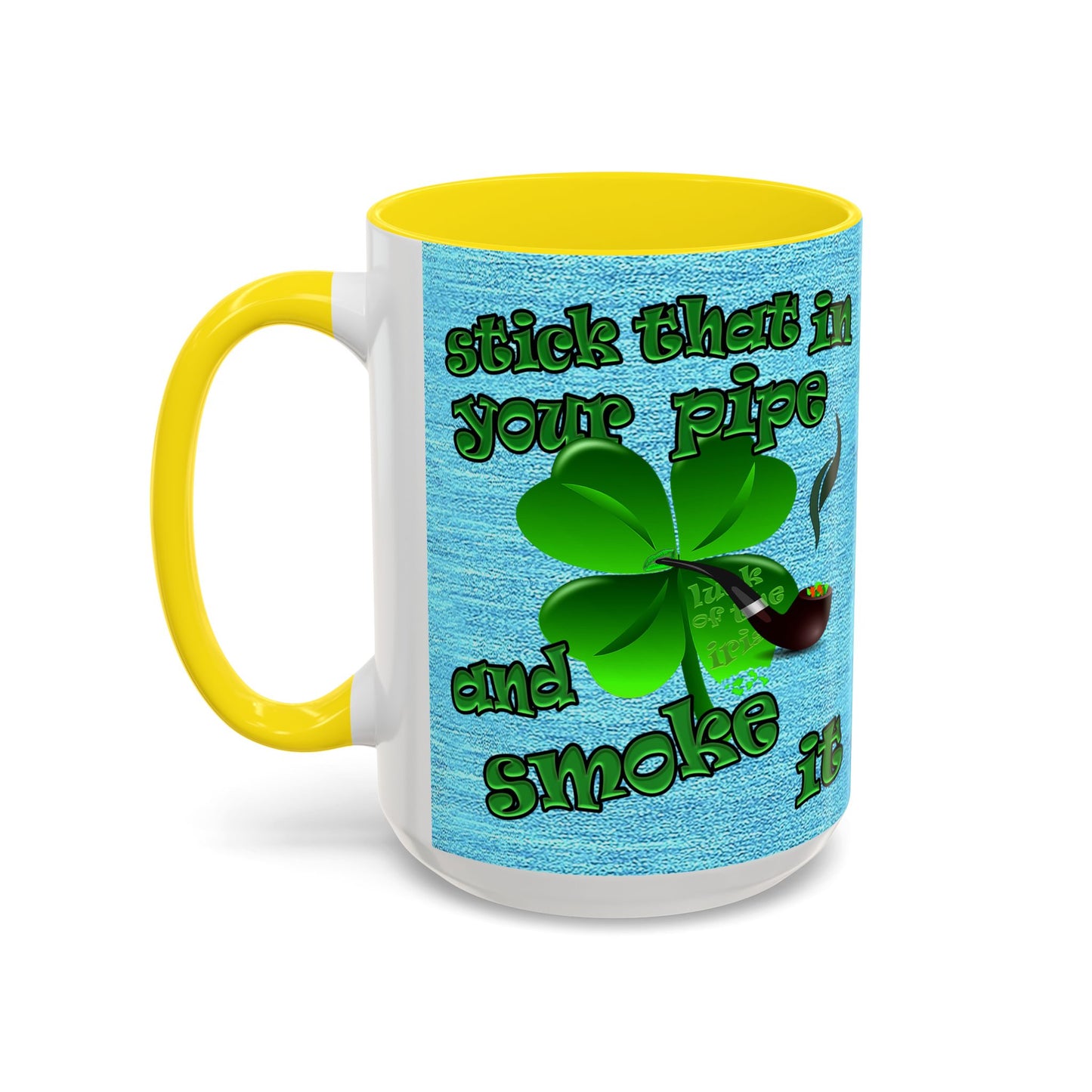 celtics logo - Accent Mug (faded blue)